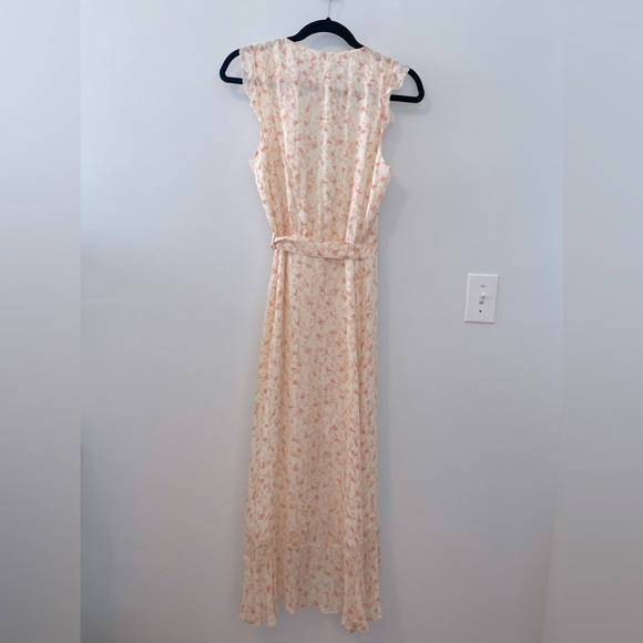 NWOT ECRU Nyongo Ruffle Wrap Tank Floral Dress in peach - size 6 - Picture 10 of 10